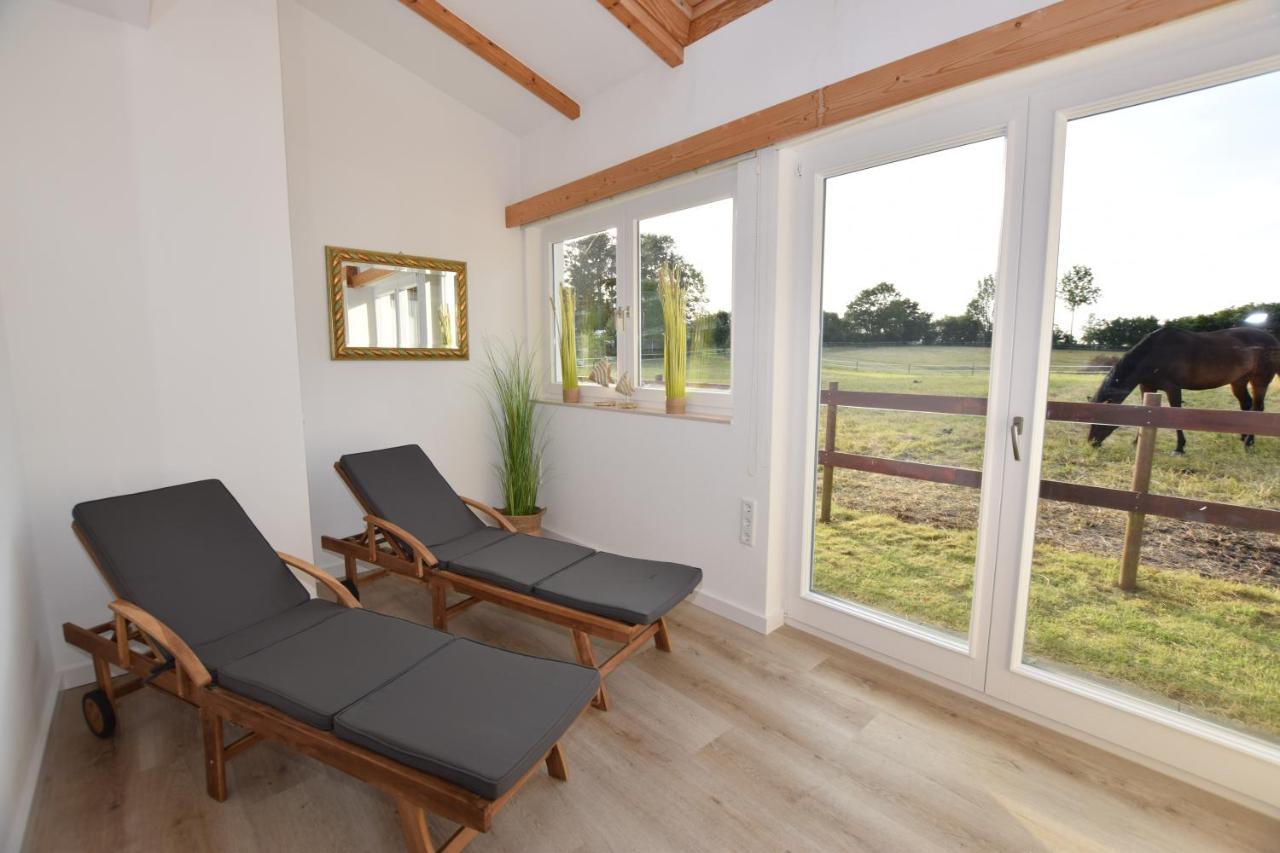 Landhaus Hideaway Mit Aussenpool, Sauna Und Kamin 보사우 외부 사진